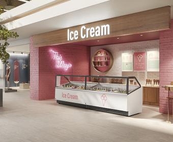 Vetrina refrigerata Delight della famiglia Cool Emotions di Iarp: il design in gelateria, un mercato che non conosce limiti