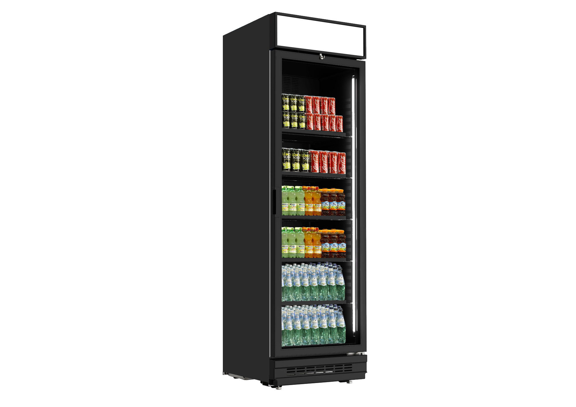 Vitrina refrigerada para bebidas y productos lácteos Fizz 42 Black