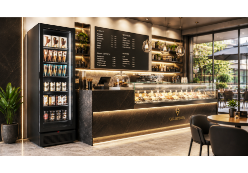 Alba 45 gelato café with modern design